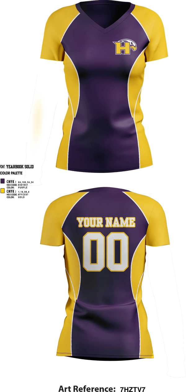 Womens Short Sleeve Vneck Shirt, Hanford High School Volleyball, Women's Volleyball, Teamtime, Team time, sublimation, custom sports apparel, team uniforms, spirit wear, spiritwear, sports uniforms, custom shirts, team store, custom team store, fundraiser sports, apparel fundraiser