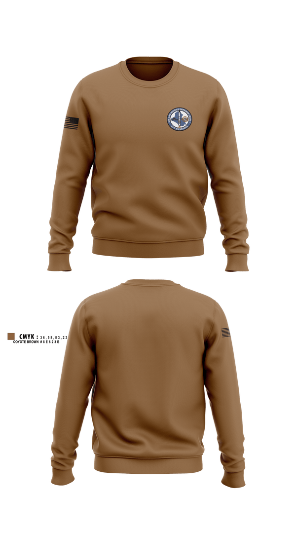 Crew Neck Sweatshirt, Bravo Battery, 4th Battalion, 3rd Air Defense Artillery Regiment, Army, Teamtime, Team time, sublimation, custom sports apparel, team uniforms, spirit wear, spiritwear, sports uniforms, custom shirts, team store, custom team store, fundraiser sports, apparel fundraiser