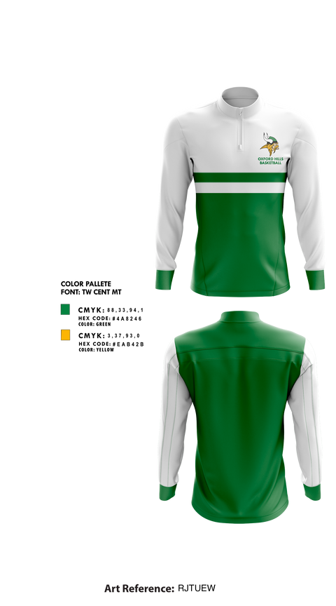 Quarter Zip Jacket, Oxford Hills Comprehensive High School Basketball, Men's Basketball, Teamtime, Team time, sublimation, custom sports apparel, team uniforms, spirit wear, spiritwear, sports uniforms, custom shirts, team store, custom team store, fundraiser sports, apparel fundraiser