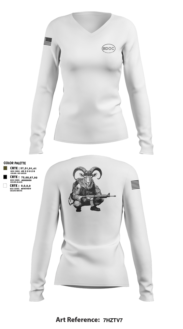 Womens Long Sleeve Vneck Shirt, 1-87, Army, Teamtime, Team time, sublimation, custom sports apparel, team uniforms, spirit wear, spiritwear, sports uniforms, custom shirts, team store, custom team store, fundraiser sports, apparel fundraiser