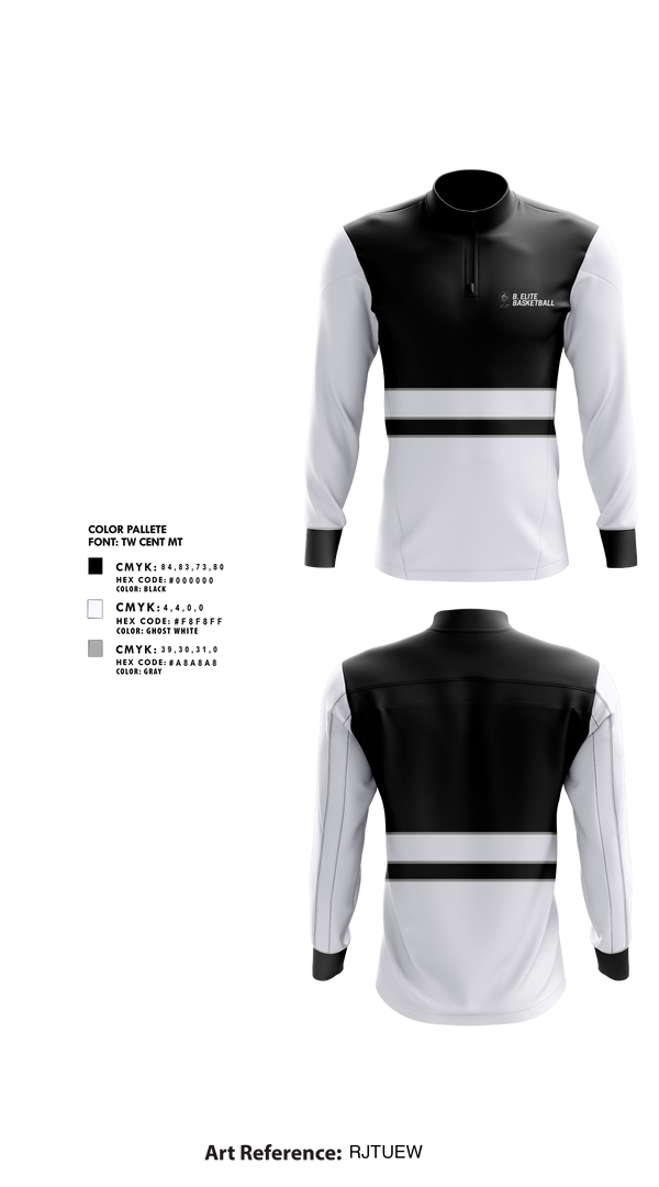 Quarter Zip Jacket, B. Elite, Men's Basketball, Teamtime, Team time, sublimation, custom sports apparel, team uniforms, spirit wear, spiritwear, sports uniforms, custom shirts, team store, custom team store, fundraiser sports, apparel fundraiser