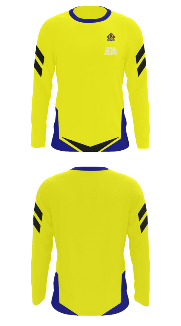 Long Sleeve Performance Shirt, Women's Fastpitch Softball Association, Softball, Teamtime, Team time, sublimation, custom sports apparel, team uniforms, spirit wear, spiritwear, sports uniforms, custom shirts, team store, custom team store, fundraiser sports, apparel fundraiser