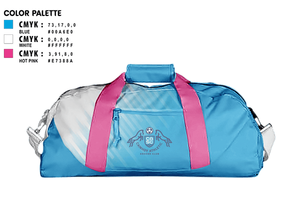 Duffle Bag, Cainhoy Athletic Breakers 09, Women's Soccer, Teamtime, Team time, sublimation, custom sports apparel, team uniforms, spirit wear, spiritwear, sports uniforms, custom shirts, team store, custom team store, fundraiser sports, apparel fundraiser