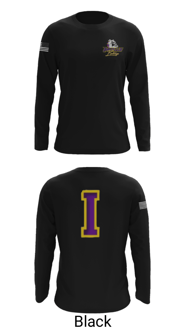 Long Sleeve Performance Shirt, Ingalls Junior High School Cross Country, Cross Country, Teamtime, Team time, sublimation, custom sports apparel, team uniforms, spirit wear, spiritwear, sports uniforms, custom shirts, team store, custom team store, fundraiser sports, apparel fundraiser