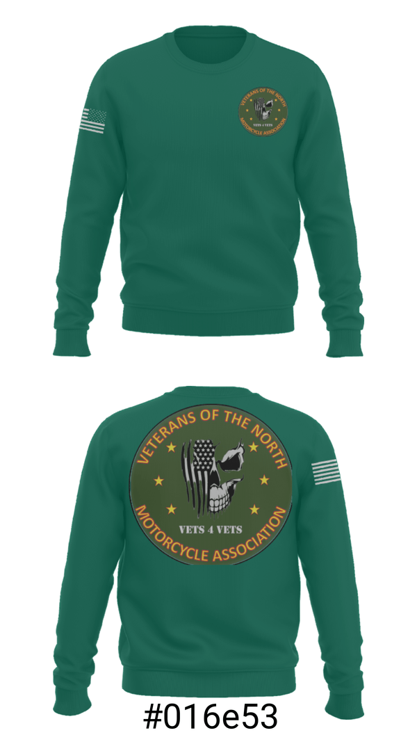 Crew Neck Sweatshirt, Veterans of the North, , Teamtime, Team time, sublimation, custom sports apparel, team uniforms, spirit wear, spiritwear, sports uniforms, custom shirts, team store, custom team store, fundraiser sports, apparel fundraiser