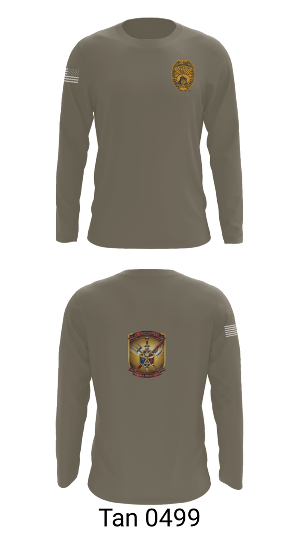 Long Sleeve Performance Shirt, 4th Law Enforcement Battalion Bravo Company, Marines, Teamtime, Team time, sublimation, custom sports apparel, team uniforms, spirit wear, spiritwear, sports uniforms, custom shirts, team store, custom team store, fundraiser sports, apparel fundraiser