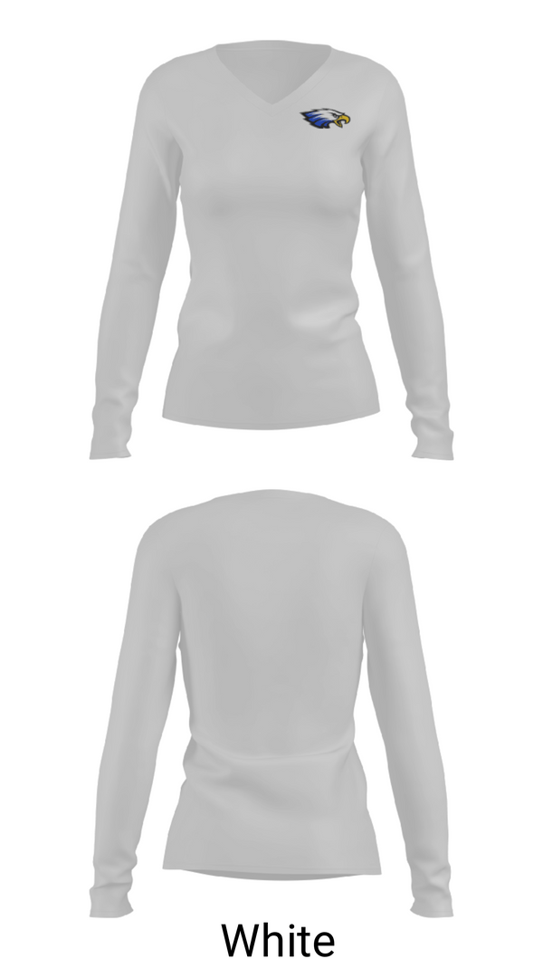 Womens Long Sleeve Vneck Shirt, Grain Valley R-5 High School Golf, Golf, Teamtime, Team time, sublimation, custom sports apparel, team uniforms, spirit wear, spiritwear, sports uniforms, custom shirts, team store, custom team store, fundraiser sports, apparel fundraiser