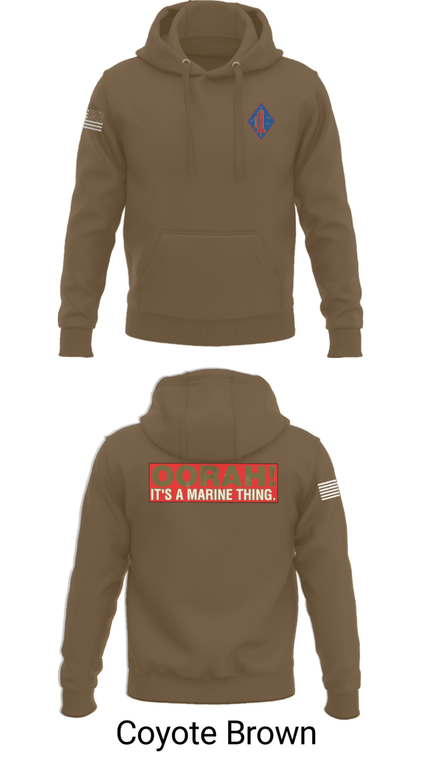 Hoodie, 1st Marine Regiment, Marines, Teamtime, Team time, sublimation, custom sports apparel, team uniforms, spirit wear, spiritwear, sports uniforms, custom shirts, team store, custom team store, fundraiser sports, apparel fundraiser