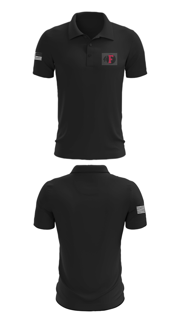 Short Sleeve Performance Polo, Fallbrook Pop Warner Football League, Football, Teamtime, Team time, sublimation, custom sports apparel, team uniforms, spirit wear, spiritwear, sports uniforms, custom shirts, team store, custom team store, fundraiser sports, apparel fundraiser
