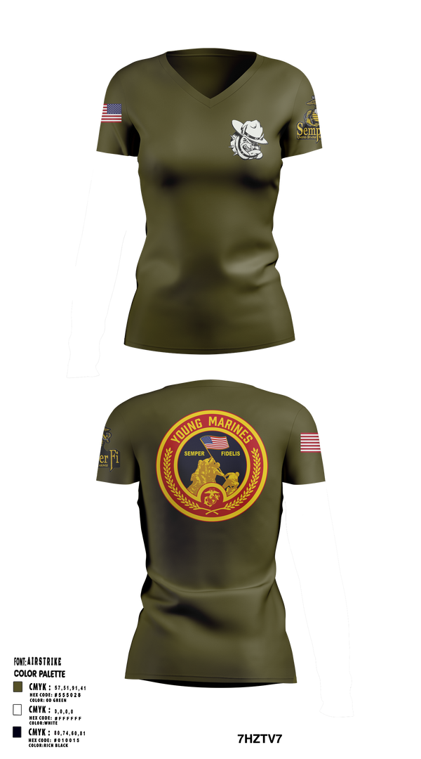 Womens Short Sleeve Vneck Shirt, Rogue Valley, Marines, Teamtime, Team time, sublimation, custom sports apparel, team uniforms, spirit wear, spiritwear, sports uniforms, custom shirts, team store, custom team store, fundraiser sports, apparel fundraiser