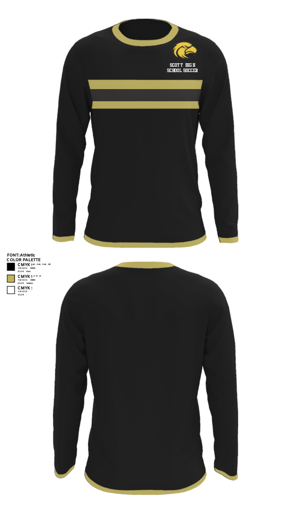 Long Sleeve Performance Shirt, Scott High School Soccer, Men's Soccer, Teamtime, Team time, sublimation, custom sports apparel, team uniforms, spirit wear, spiritwear, sports uniforms, custom shirts, team store, custom team store, fundraiser sports, apparel fundraiser