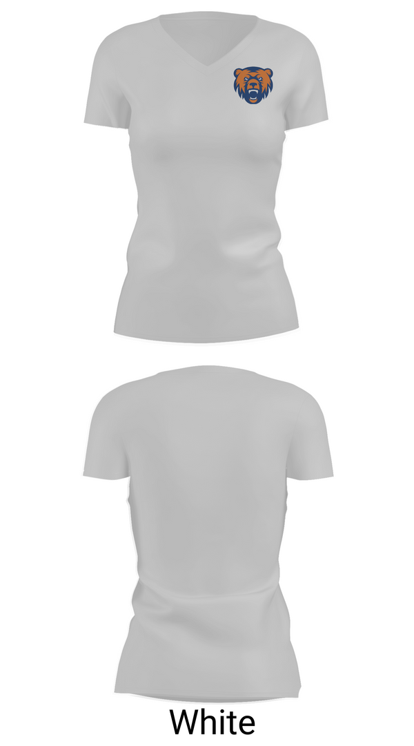 Womens Short Sleeve Vneck Shirt, North Point Grizzlies, Golf, Teamtime, Team time, sublimation, custom sports apparel, team uniforms, spirit wear, spiritwear, sports uniforms, custom shirts, team store, custom team store, fundraiser sports, apparel fundraiser