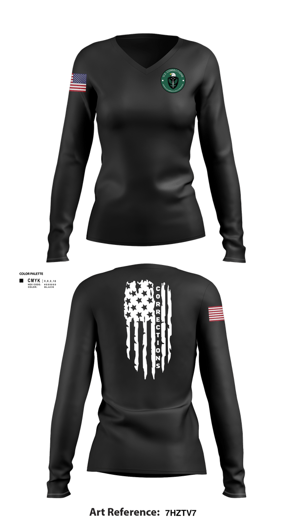 Womens Long Sleeve Vneck Shirt, Warrant & Extradition, Police, Teamtime, Team time, sublimation, custom sports apparel, team uniforms, spirit wear, spiritwear, sports uniforms, custom shirts, team store, custom team store, fundraiser sports, apparel fundraiser