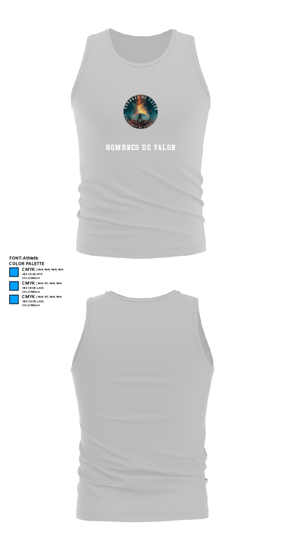 Tank Top, Hombres de Valor, , Teamtime, Team time, sublimation, custom sports apparel, team uniforms, spirit wear, spiritwear, sports uniforms, custom shirts, team store, custom team store, fundraiser sports, apparel fundraiser