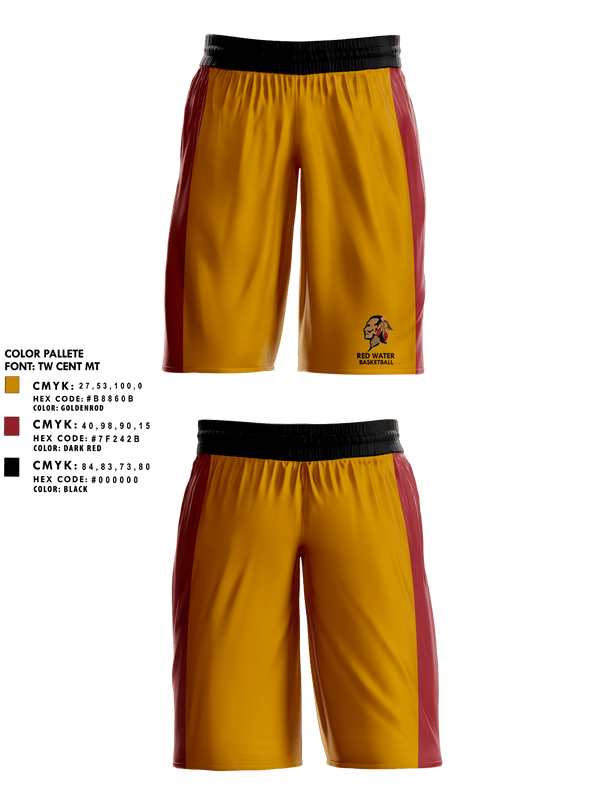 Mens Basketball Shorts, Red Water, Men's Basketball, Teamtime, Team time, sublimation, custom sports apparel, team uniforms, spirit wear, spiritwear, sports uniforms, custom shirts, team store, custom team store, fundraiser sports, apparel fundraiser