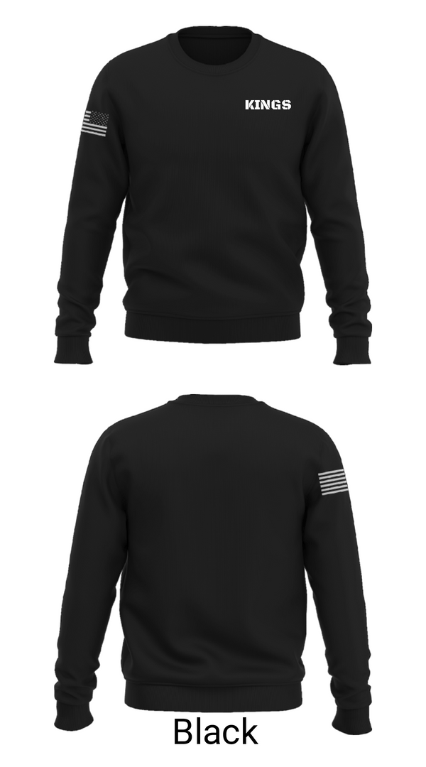 Crew Neck Sweatshirt, KINGS, Men's Basketball, Teamtime, Team time, sublimation, custom sports apparel, team uniforms, spirit wear, spiritwear, sports uniforms, custom shirts, team store, custom team store, fundraiser sports, apparel fundraiser