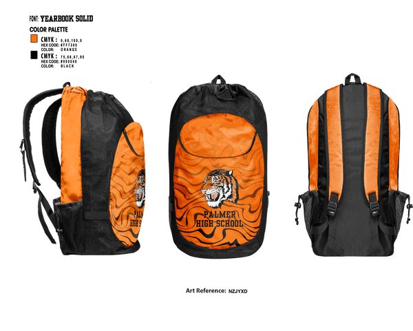 Gear Bag, Palmer High School Basketball, Women's Basketball, Teamtime, Team time, sublimation, custom sports apparel, team uniforms, spirit wear, spiritwear, sports uniforms, custom shirts, team store, custom team store, fundraiser sports, apparel fundraiser