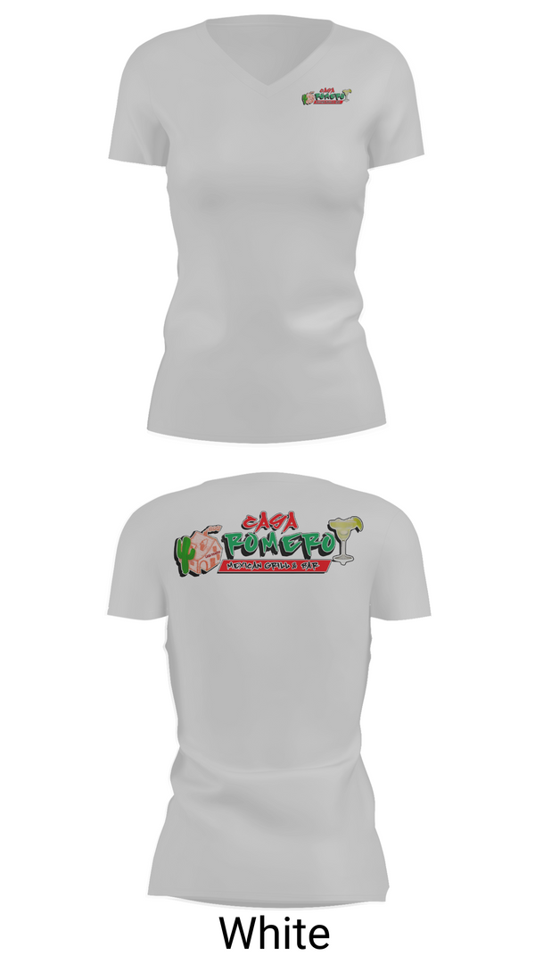 Womens Short Sleeve Vneck Shirt, Casa Romero mexican grill, , Teamtime, Team time, sublimation, custom sports apparel, team uniforms, spirit wear, spiritwear, sports uniforms, custom shirts, team store, custom team store, fundraiser sports, apparel fundraiser