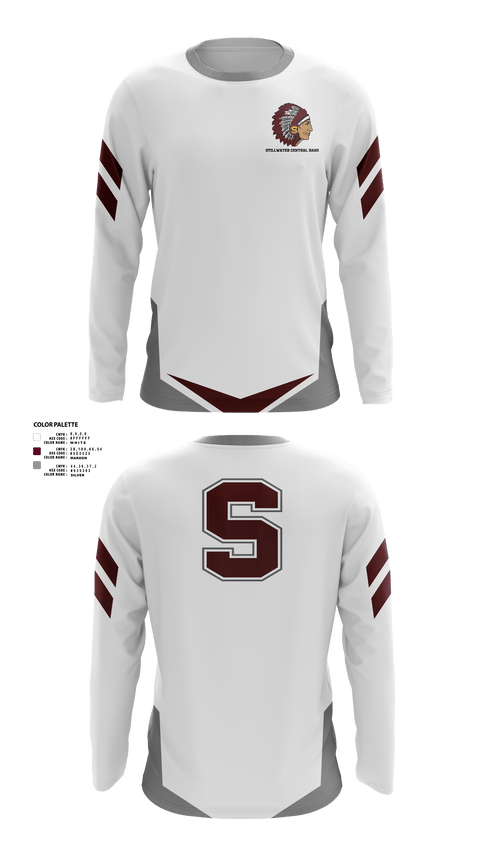 Long Sleeve Performance Shirt, Stillwater Central High School Band, Spirit Store, Teamtime, Team time, sublimation, custom sports apparel, team uniforms, spirit wear, spiritwear, sports uniforms, custom shirts, team store, custom team store, fundraiser sports, apparel fundraiser