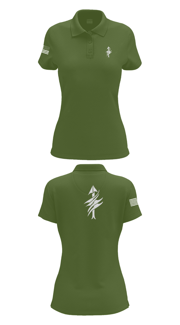 Womens Short Sleeve Performance Polo, 3rd Battalion 2nd Marines Scout Sniper Platoon, Marines, Teamtime, Team time, sublimation, custom sports apparel, team uniforms, spirit wear, spiritwear, sports uniforms, custom shirts, team store, custom team store, fundraiser sports, apparel fundraiser