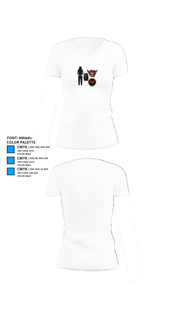 Womens Short Sleeve Vneck Shirt, McIntosh County Academy Basketball, Women's Basketball, Teamtime, Team time, sublimation, custom sports apparel, team uniforms, spirit wear, spiritwear, sports uniforms, custom shirts, team store, custom team store, fundraiser sports, apparel fundraiser