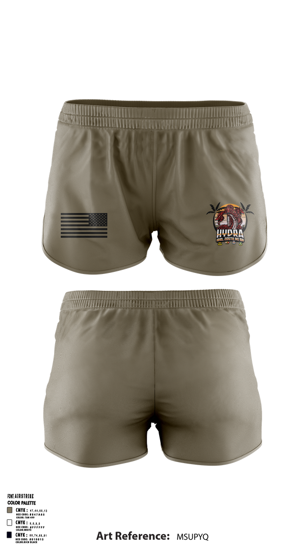 Ranger Panties, HHD 205th MI BN, Army, Teamtime, Team time, sublimation, custom sports apparel, team uniforms, spirit wear, spiritwear, sports uniforms, custom shirts, team store, custom team store, fundraiser sports, apparel fundraiser