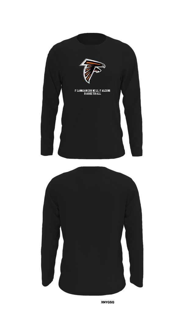 Long Sleeve Performance Shirt, Flanagan Cornell Falcons Basketball, Men's Basketball, Teamtime, Team time, sublimation, custom sports apparel, team uniforms, spirit wear, spiritwear, sports uniforms, custom shirts, team store, custom team store, fundraiser sports, apparel fundraiser
