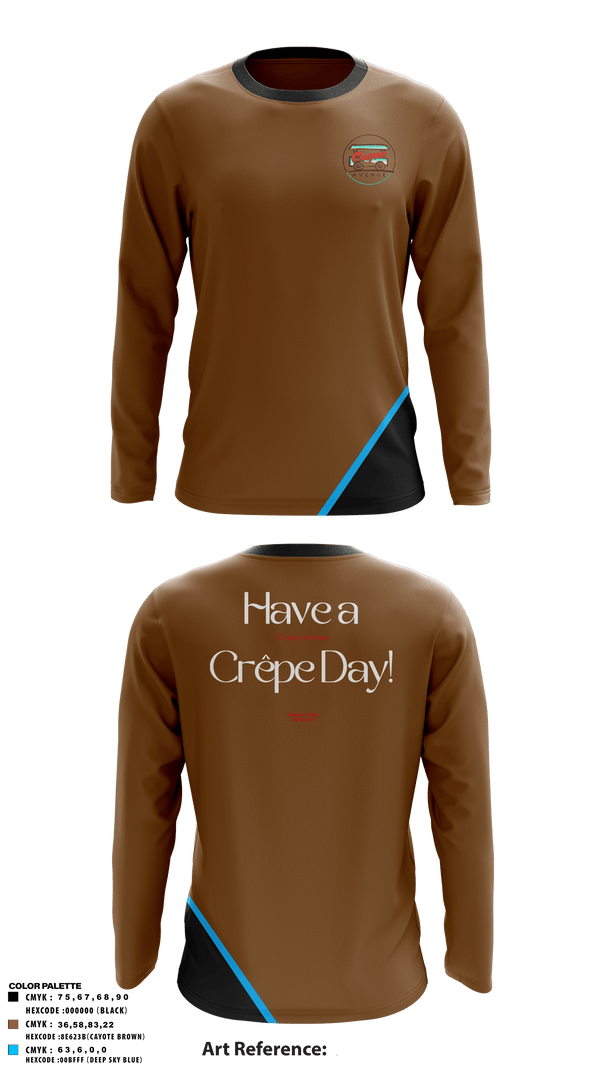 Long Sleeve Performance Shirt, Crepe Avenue, , Teamtime, Team time, sublimation, custom sports apparel, team uniforms, spirit wear, spiritwear, sports uniforms, custom shirts, team store, custom team store, fundraiser sports, apparel fundraiser