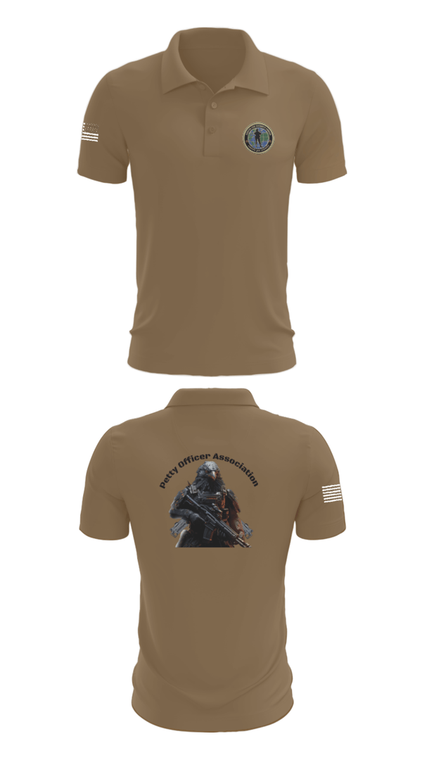 Short Sleeve Performance Polo, Center for Security Forces Detachment Chesapeake, Navy, Teamtime, Team time, sublimation, custom sports apparel, team uniforms, spirit wear, spiritwear, sports uniforms, custom shirts, team store, custom team store, fundraiser sports, apparel fundraiser