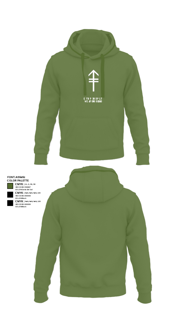 Hoodie, 2/2 3rd PLT Weapon SquadE TRP 3RD PLT WEAPONS SQUAD, Army, Teamtime, Team time, sublimation, custom sports apparel, team uniforms, spirit wear, spiritwear, sports uniforms, custom shirts, team store, custom team store, fundraiser sports, apparel fundraiser
