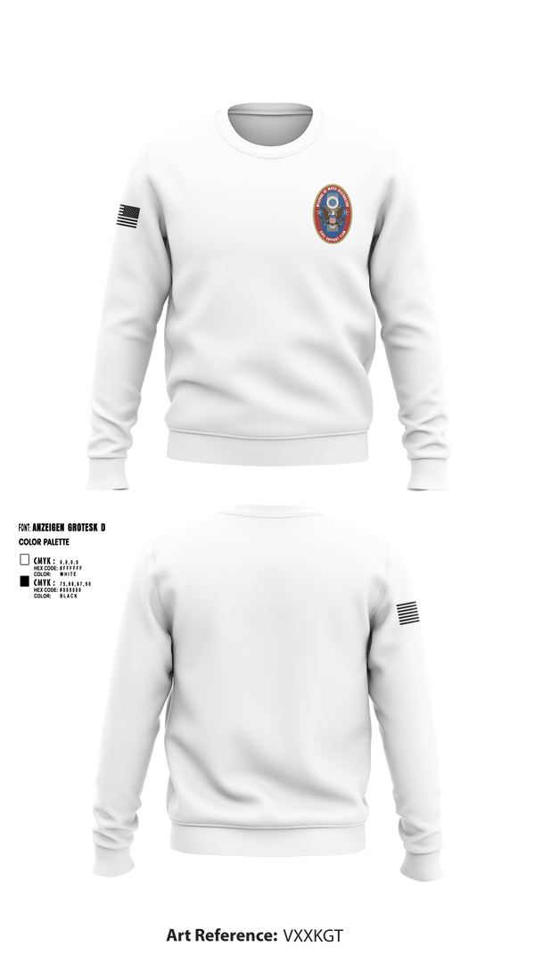 Crew Neck Sweatshirt, 95th WMD CST, National Guard, Teamtime, Team time, sublimation, custom sports apparel, team uniforms, spirit wear, spiritwear, sports uniforms, custom shirts, team store, custom team store, fundraiser sports, apparel fundraiser