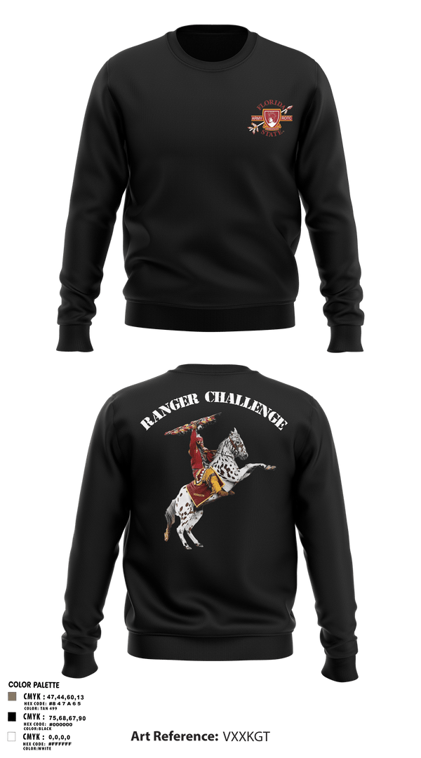 Crew Neck Sweatshirt, FSU ROTC, Army, Teamtime, Team time, sublimation, custom sports apparel, team uniforms, spirit wear, spiritwear, sports uniforms, custom shirts, team store, custom team store, fundraiser sports, apparel fundraiser