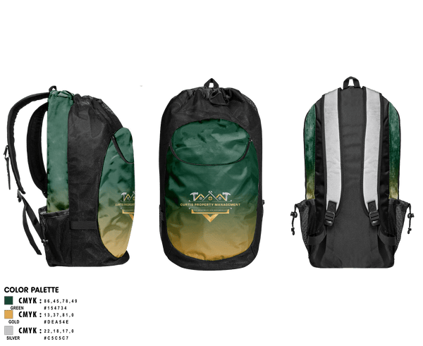 Gear Bag, Curtis Property Management, , Teamtime, Team time, sublimation, custom sports apparel, team uniforms, spirit wear, spiritwear, sports uniforms, custom shirts, team store, custom team store, fundraiser sports, apparel fundraiser
