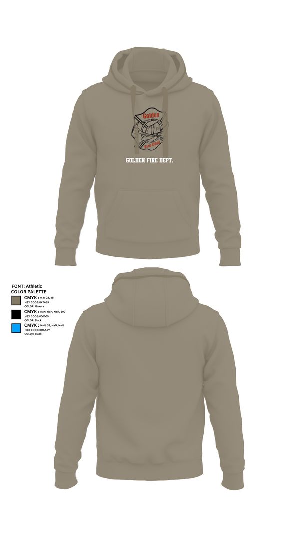Hoodie, Golden Fire Dept., , Teamtime, Team time, sublimation, custom sports apparel, team uniforms, spirit wear, spiritwear, sports uniforms, custom shirts, team store, custom team store, fundraiser sports, apparel fundraiser
