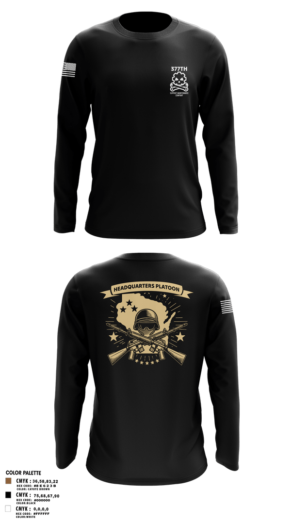 Long Sleeve Performance Shirt, 377th SMC, Army, Teamtime, Team time, sublimation, custom sports apparel, team uniforms, spirit wear, spiritwear, sports uniforms, custom shirts, team store, custom team store, fundraiser sports, apparel fundraiser