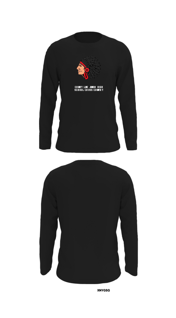 Long Sleeve Performance Shirt, County Line Junior High School Cross Country, Cross Country, Teamtime, Team time, sublimation, custom sports apparel, team uniforms, spirit wear, spiritwear, sports uniforms, custom shirts, team store, custom team store, fundraiser sports, apparel fundraiser