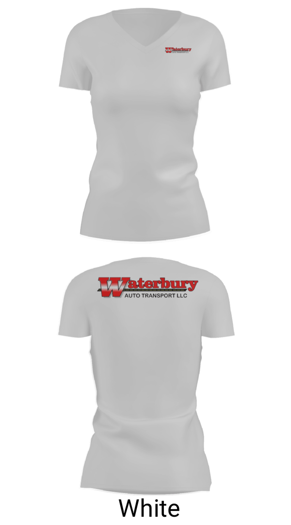 Womens Short Sleeve Vneck Shirt, Waterbury Auto Transport, , Teamtime, Team time, sublimation, custom sports apparel, team uniforms, spirit wear, spiritwear, sports uniforms, custom shirts, team store, custom team store, fundraiser sports, apparel fundraiser
