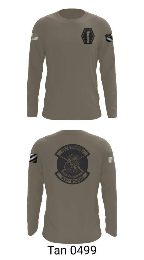 Long Sleeve Performance Shirt, 100th Battalion 442nd Infantry Delta dragons, Army, Teamtime, Team time, sublimation, custom sports apparel, team uniforms, spirit wear, spiritwear, sports uniforms, custom shirts, team store, custom team store, fundraiser sports, apparel fundraiser