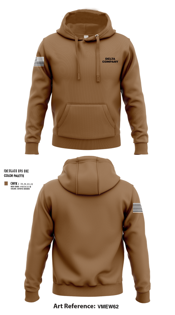 Hoodie, Delta company, Army, Teamtime, Team time, sublimation, custom sports apparel, team uniforms, spirit wear, spiritwear, sports uniforms, custom shirts, team store, custom team store, fundraiser sports, apparel fundraiser