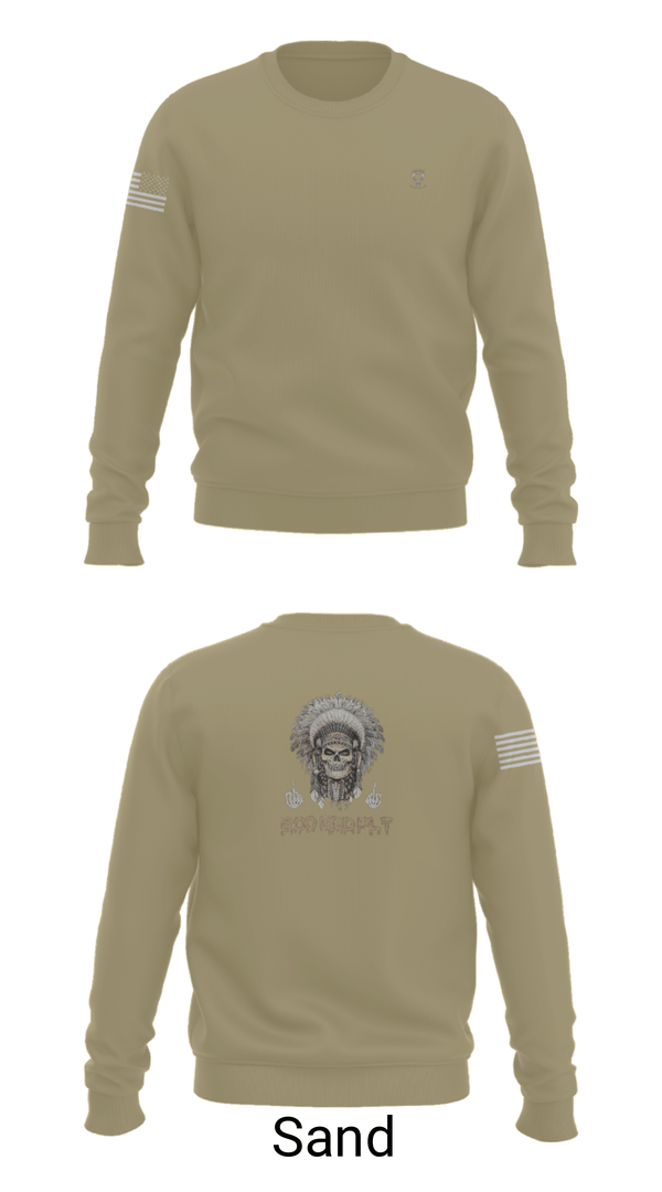 Crew Neck Sweatshirt, 1/149th BCO INF REG 3rd PLT, Army, Teamtime, Team time, sublimation, custom sports apparel, team uniforms, spirit wear, spiritwear, sports uniforms, custom shirts, team store, custom team store, fundraiser sports, apparel fundraiser