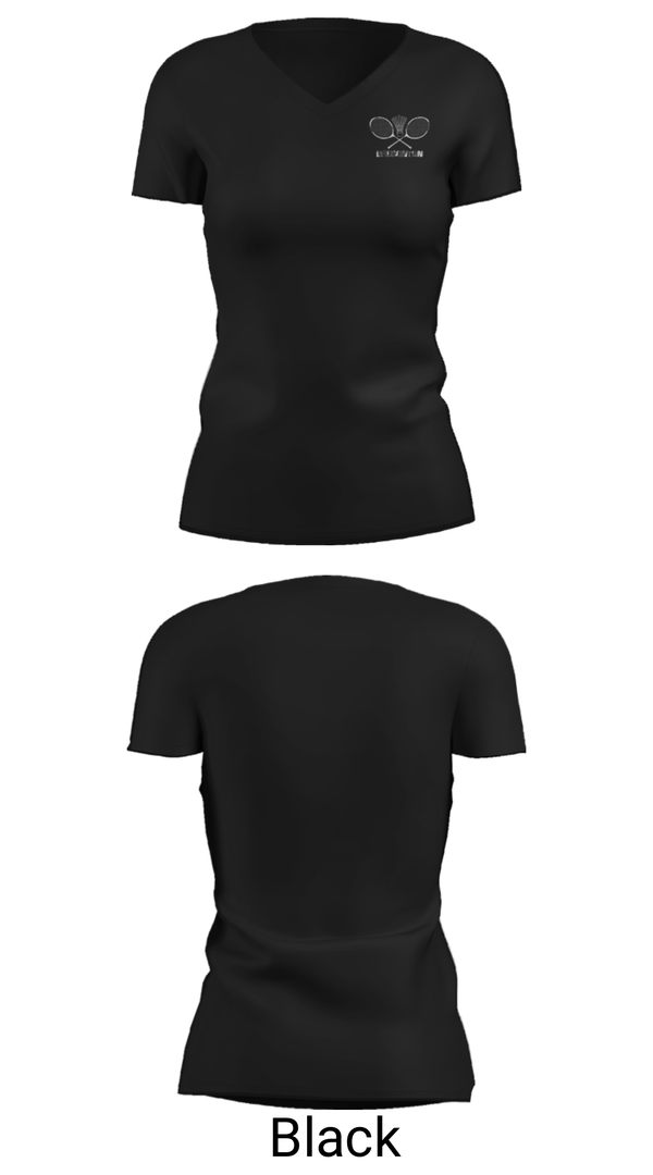 Women's Short Sleeve Vneck Shirt, Wantagh High School Badminton, Spirit Store, Teamtime, Team time, sublimation, custom sports apparel, team uniforms, spirit wear, spiritwear, sports uniforms, custom shirts, team store, custom team store, fundraiser sports, apparel fundraiser