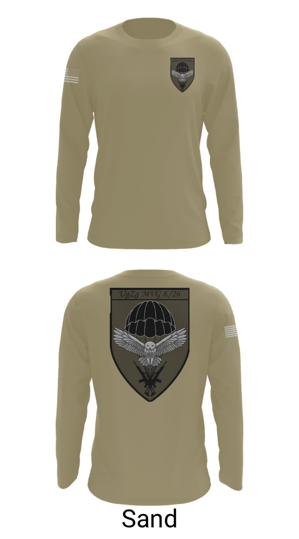 Long Sleeve Performance Shirt, 8.FschJgRgt 26, Army, Teamtime, Team time, sublimation, custom sports apparel, team uniforms, spirit wear, spiritwear, sports uniforms, custom shirts, team store, custom team store, fundraiser sports, apparel fundraiser