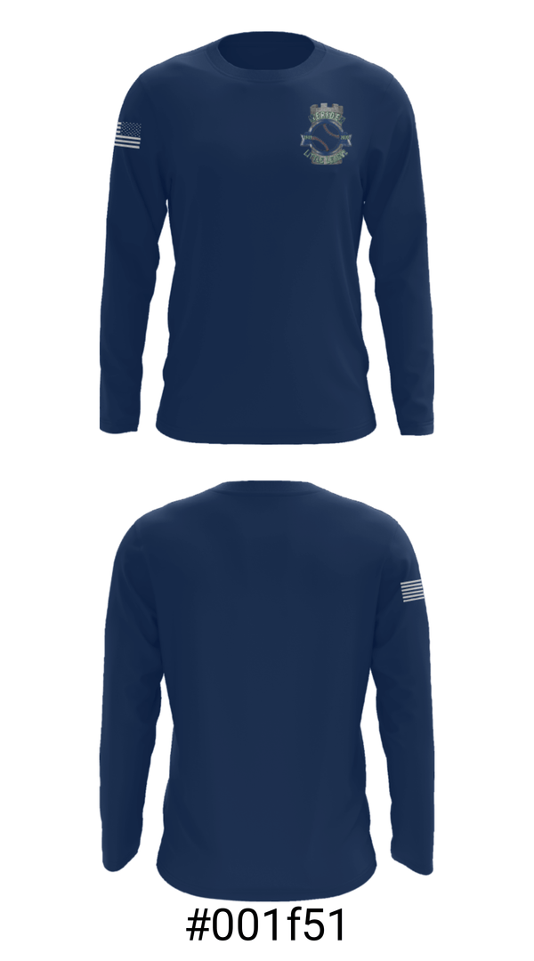 Long Sleeve Performance Shirt, Meriden Little League, Baseball, Teamtime, Team time, sublimation, custom sports apparel, team uniforms, spirit wear, spiritwear, sports uniforms, custom shirts, team store, custom team store, fundraiser sports, apparel fundraiser