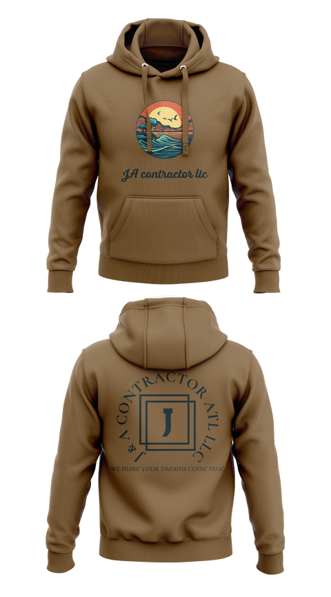 Hoodie, J & A CONTRACTOR ATL LLC, , Teamtime, Team time, sublimation, custom sports apparel, team uniforms, spirit wear, spiritwear, sports uniforms, custom shirts, team store, custom team store, fundraiser sports, apparel fundraiser