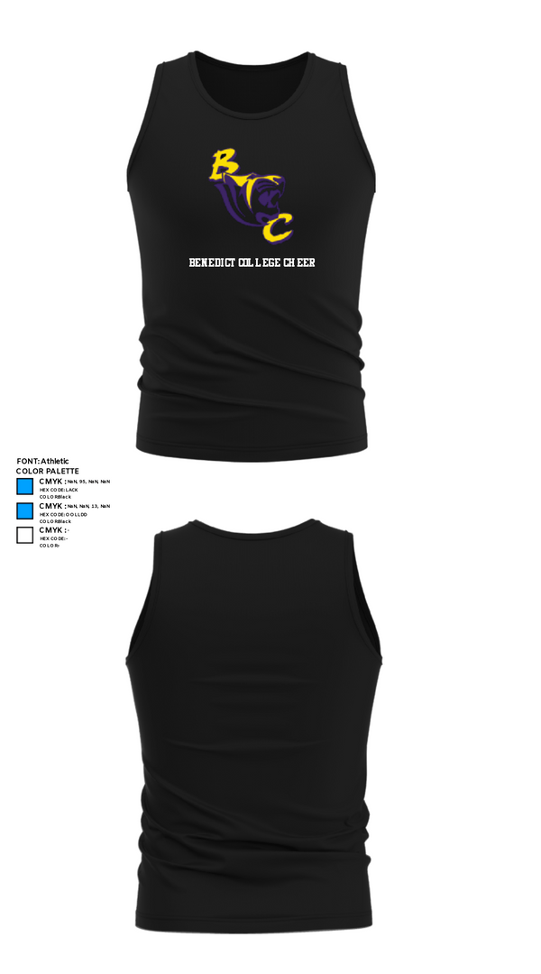 Tank Top, Benedict College Cheer, Cheer, Teamtime, Team time, sublimation, custom sports apparel, team uniforms, spirit wear, spiritwear, sports uniforms, custom shirts, team store, custom team store, fundraiser sports, apparel fundraiser