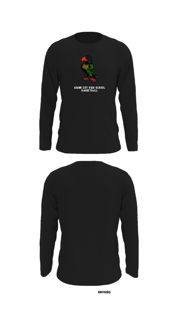 Long Sleeve Performance Shirt, Adams City High School Basketball, Men's Basketball, Teamtime, Team time, sublimation, custom sports apparel, team uniforms, spirit wear, spiritwear, sports uniforms, custom shirts, team store, custom team store, fundraiser sports, apparel fundraiser