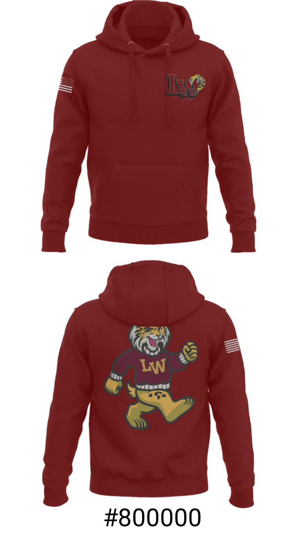 Hoodie, Lowpoint-Washburn Junior High School Softball, Softball, Teamtime, Team time, sublimation, custom sports apparel, team uniforms, spirit wear, spiritwear, sports uniforms, custom shirts, team store, custom team store, fundraiser sports, apparel fundraiser