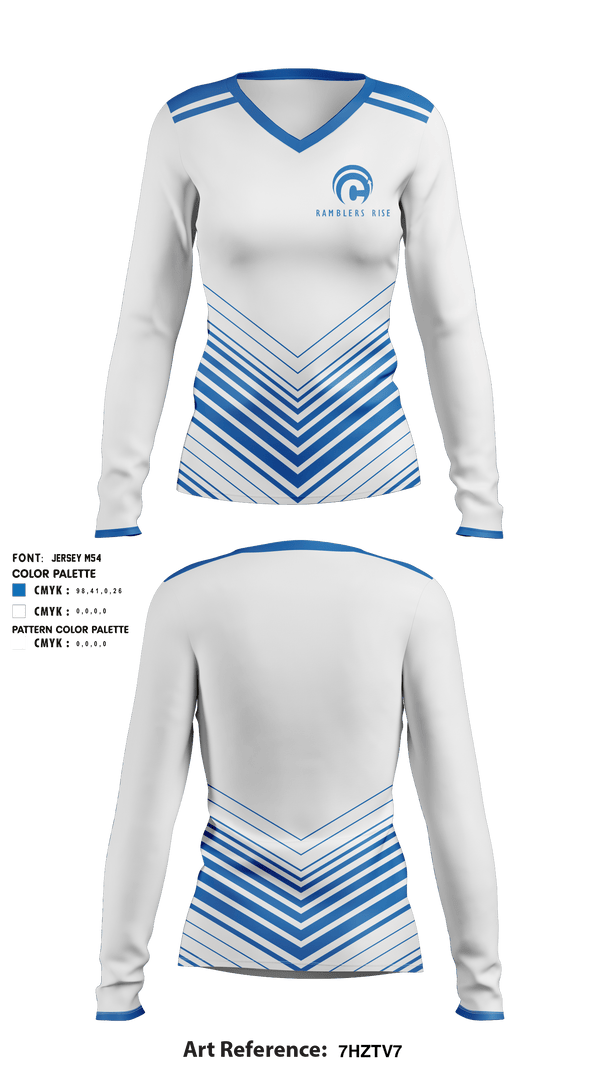 Womens Long Sleeve Vneck Shirt, Carteret High School Soccer, Women's Soccer, Teamtime, Team time, sublimation, custom sports apparel, team uniforms, spirit wear, spiritwear, sports uniforms, custom shirts, team store, custom team store, fundraiser sports, apparel fundraiser