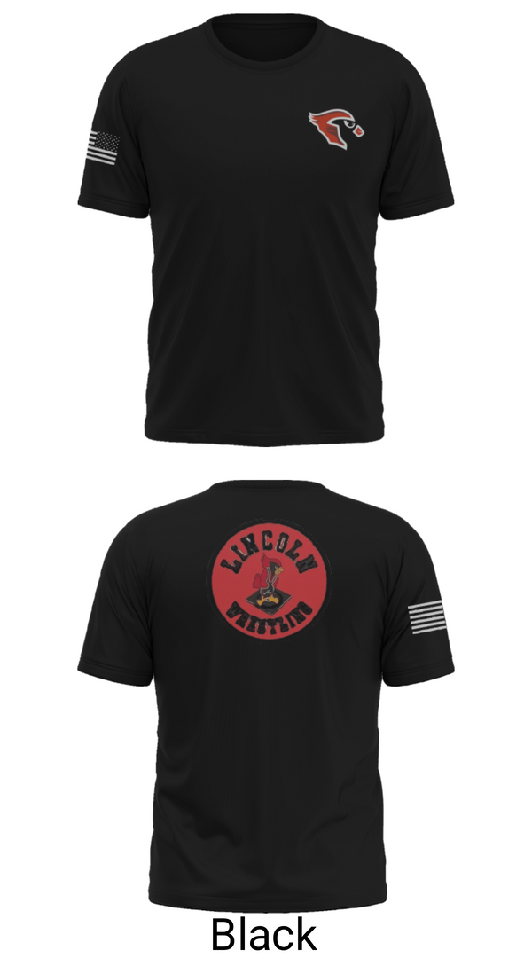 Old School Cotton Feel Shirt, Lincoln High School Wrestling, Wrestling, Teamtime, Team time, sublimation, custom sports apparel, team uniforms, spirit wear, spiritwear, sports uniforms, custom shirts, team store, custom team store, fundraiser sports, apparel fundraiser