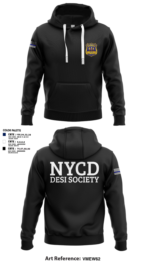 Hoodie, NYCD DESI SOCIETY, Police, Teamtime, Team time, sublimation, custom sports apparel, team uniforms, spirit wear, spiritwear, sports uniforms, custom shirts, team store, custom team store, fundraiser sports, apparel fundraiser